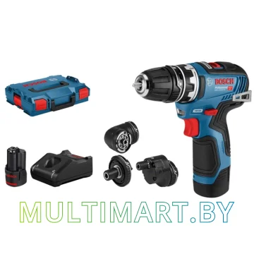 Дрель-шуруповерт Bosch GSR 12V-35 FC Professional 06019H3000 (с 2-мя АКБ, кейс)